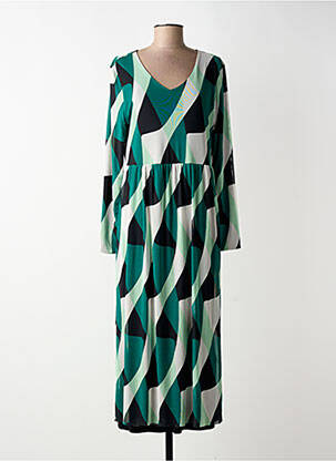 Rochie lungă mâneci lungi mâneci lungi verde STREET ONE femme