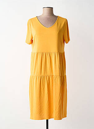 Rochie midi mâneci scurte mâneci scurte galben BETTY BARCLAY femeie
