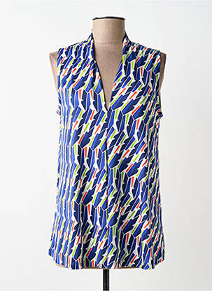 Top elasticitate fără mâneci albastru SCORZZO femme