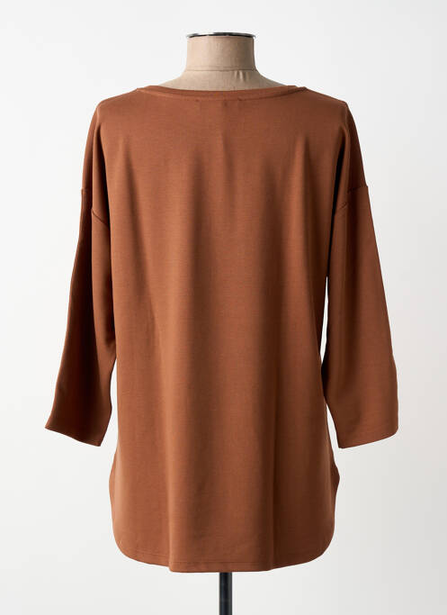 Top elasticitate mâneci 3/4 maro BETTY BARCLAY femme