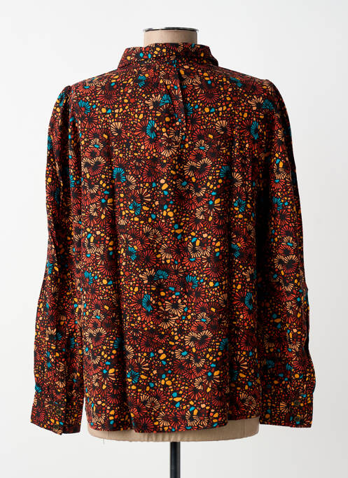 Cămașă imprimeu floral mâneci lungi portocaliu LA FIANCÉE femme