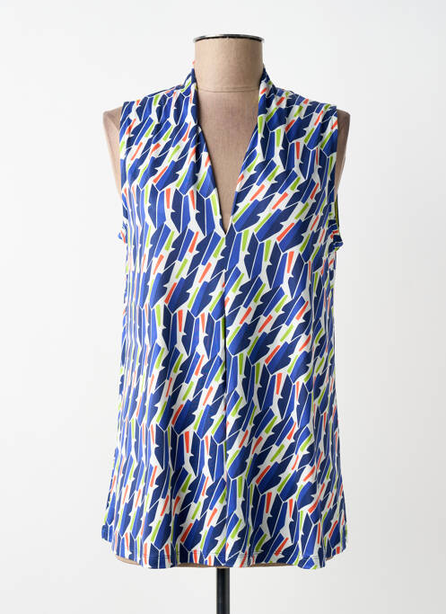 Top elasticitate fără mâneci albastru SCORZZO femme