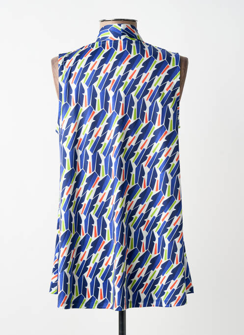 Top elasticitate fără mâneci albastru SCORZZO femme