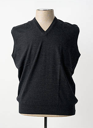 Pulover guler în v mâneci scurte gri OLIVER HOLTON homme