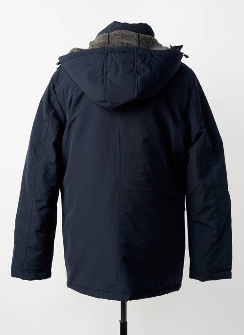 Parka finisaj interior dublat cu glugă albastru TOP MONDAY homme