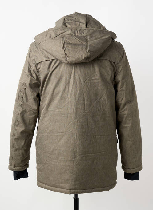 Parka finisaj interior dublat cu glugă verde TOP MONDAY homme