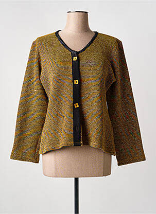 Jachete casual guler rotund galben LO! LES FILLES femme