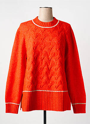Pulover croială dreaptă mâneci lungi portocalie SCORZZO femeie