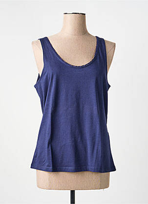 Maiou croială dreaptă fără mâneci albastru LA FIANCÉE femme