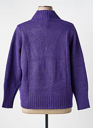 Pulover croială dreaptă mâneci lungi violet SCORZZO femeie