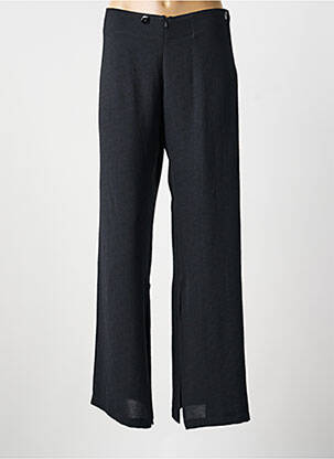 Pantalon larg țesătură crep mărime normală negru LO! LES FILLES femeie