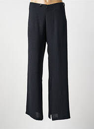 Pantalon larg țesătură crep mărime normală negru LO! LES FILLES femeie