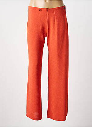 Pantalon larg țesătură crep mărime normală portocaliu LO! LES FILLES femme
