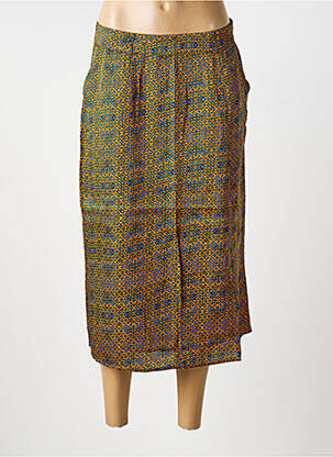 Fustă midi închidere cu fermoar lateral portocaliu LA FIANCÉE femme