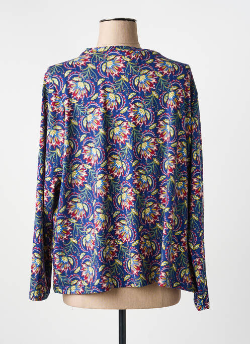 Tricou imprimeu fantezie mâneci lungi albastru LA FIANCÉE femme