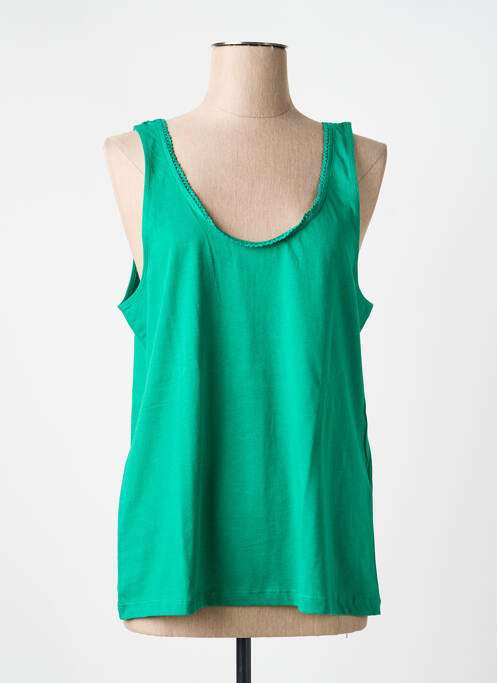 Maiou croială dreaptă fără mâneci verde LA FIANCÉE femme