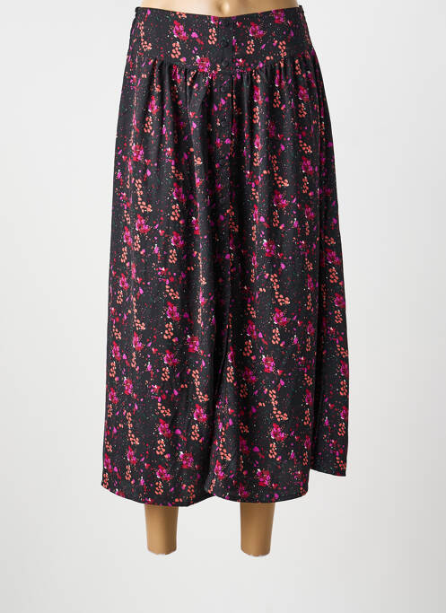 Fustă lungă imprimeu fantezie negru ANGE femme