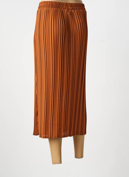 Fustă lungă croială dreaptă maro HALOGENE femme