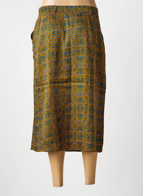 Fustă midi închidere cu fermoar lateral portocaliu LA FIANCÉE femme