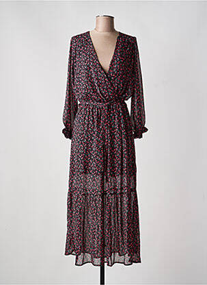 Rochie lungă mâneci lungi mâneci lungi negru LILI & LALA femeie