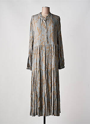 Rochie lungă mâneci lungi mâneci lungi gri LAST QUEEN femme