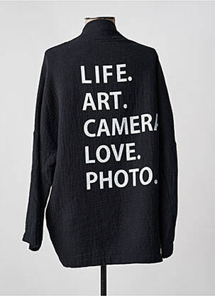Jachete casual închidere cu nasturi pe față negru BANDITAS FROM MARSEILLE femeie