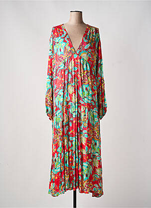 Rochie lungă mâneci lungi mâneci lungi roșu BANDITAS FROM MARSEILLE femme