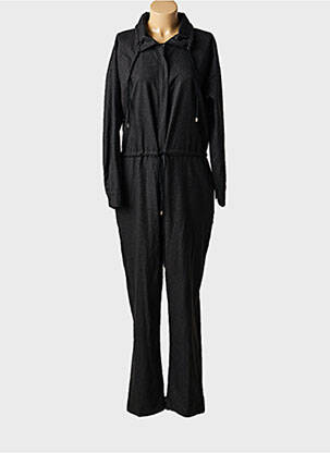 Salopetă-pantalon guler de bluză mâneci lungi negru BANDITAS FROM MARSEILLE femeie