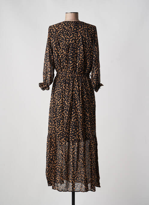 Rochie midi mâneci lungi mâneci lungi negru EMMA ELLA femme