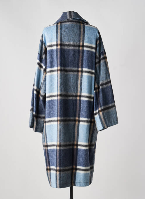 Palton lung croială dreaptă fără glugă albastru BANDITAS FROM MARSEILLE femme