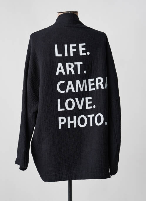 Jachete casual închidere cu nasturi pe față negru BANDITAS FROM MARSEILLE femme