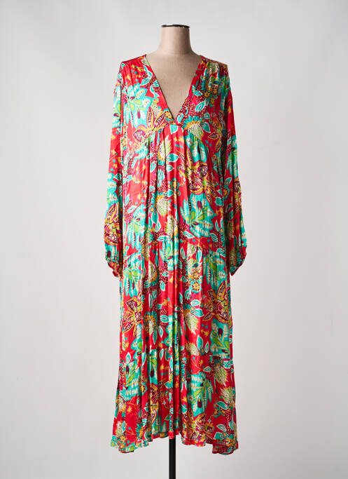 Rochie lungă mâneci lungi mâneci lungi roșu BANDITAS FROM MARSEILLE femme