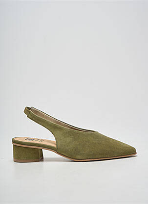 Sandale/pantofi decupați tip de talpă amortizantă toc plat până la 3 cm verde DORKING femme