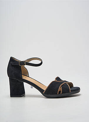 Sandale/pantofi decupați închidere cu bride toc de 7 la 9 cm negru DORKING femeie