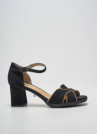 Sandale/pantofi decupați închidere cu bride toc de 7 la 9 cm negru DORKING femme