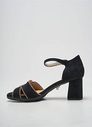 Sandale/pantofi decupați închidere cu bride toc de 7 la 9 cm negru DORKING femeie