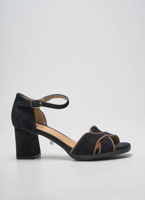 Sandale/pantofi decupați închidere cu bride toc de 7 la 9 cm negru DORKING femme