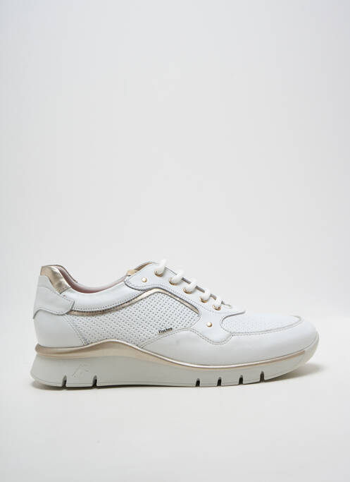 Adidași țesătură satinată toc plat până la 3 cm alb FLUCHOS femme