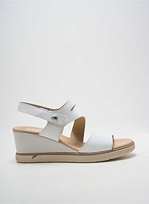 Sandale/pantofi decupați toc platformă toc de 7 la 9 cm alb FLUCHOS femeie