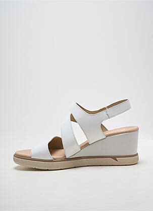 Sandale/pantofi decupați toc platformă toc de 7 la 9 cm alb FLUCHOS femme