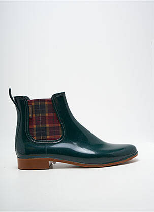 Botine/ghete material neted toc plat până la 3 cm verde MEDUSE femeie