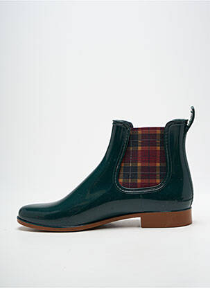 Botine/ghete material neted toc plat până la 3 cm verde MEDUSE femeie