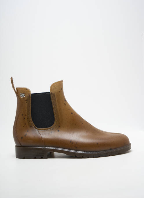 Botine/ghete toc mic toc plat până la 3 cm maro MEDUSE femme