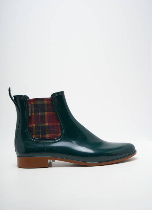 Botine/ghete material neted toc plat până la 3 cm verde MEDUSE femme