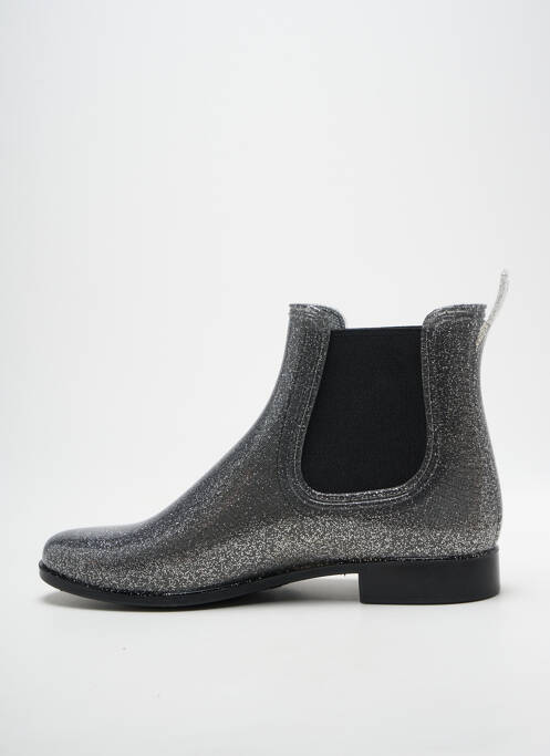 Botine/ghete toc mic toc plat până la 3 cm argintiu MEDUSE femme