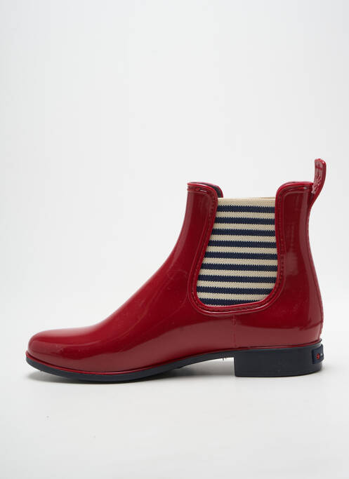 Botine/ghete toc mic toc plat până la 3 cm roșu MEDUSE femme