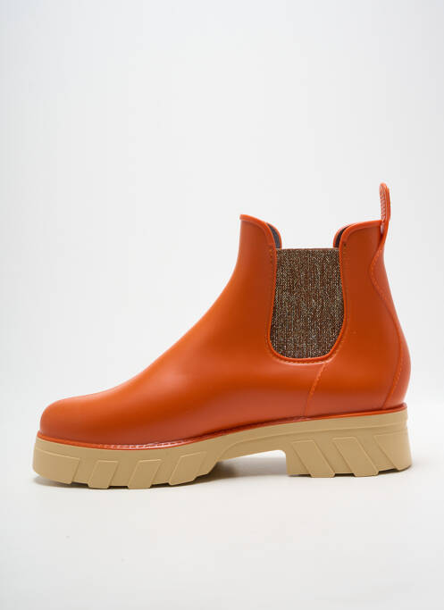 Botine/ghete toc mic toc de 4 la 6 cm portocaliu MEDUSE femme