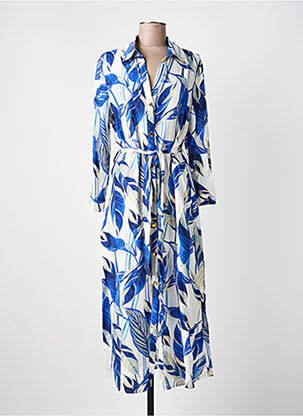 Rochie lungă mâneci lungi mâneci lungi albastru AKOZ DE TOI femme