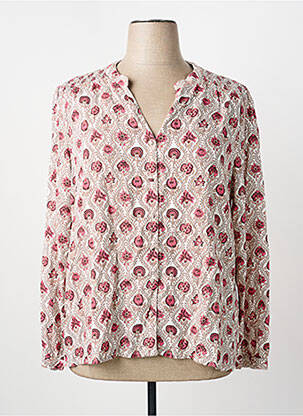 Cămașă imprimeu fantezie mâneci lungi alb C'EST BEAU LA VIE femme