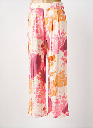 Pantalon drept talie elastică portocalie SUZZY & MILLY femeie